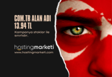 com.tr alan adı 13.94 TL
